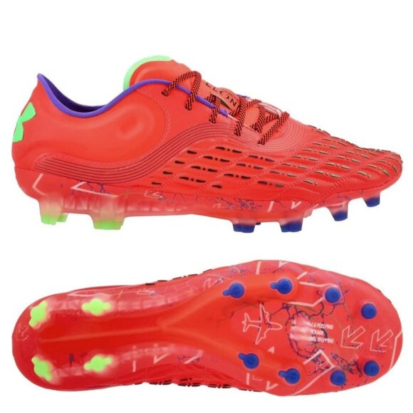 Under Armour 3027160-600 UA Magnetico Elite 3 FG Soccer Cleats Beta ( 7 ) - Picture 1 of 7